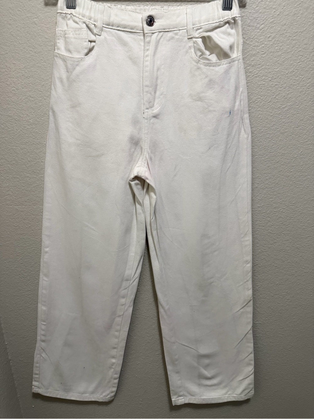 SHEIN White Kids' Straight-Leg Jeans